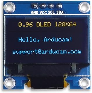 UCTRONICS 0.96 Inch OLED Module 12864 128x64 Yellow Blue SSD1306 Driver I2C Serial Self-Luminous Display Board for Arduino Raspberry PI
