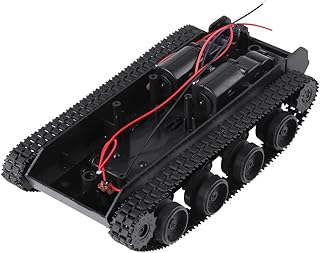 Robot Tank Chassis Smart Car Platform DIY Kit Lightweight Shock Absorbed Plastic with 130 Motor 3V-7V for Vedio Recording Vehicle
