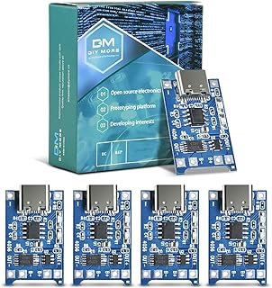 5pcs TP4056 Type-c USB 5V 1A 18650 Lithium Battery Charger Module Charging Board with Dual Protection Functions