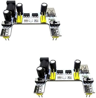 KOOBOOK 2Pcs Upgraded K2 MB-102 MB102 Breadboard Power Supply Module 3.3V 5V for Arduino