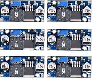 XL6009 DC to DC Boost Converter 3.0-30V to 5-35V Step-up Transformer Power Module, Pack of 6