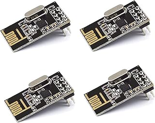 10Gtek NRF24L01 2.4GHz Antenna Wireless transceiver Module, Available for Arduino Software to Set The Address, Pack of 4