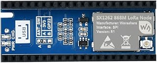 SX1262 LoRa Node Module for Raspberry Pi Pico Series Boards, Support LoRaWAN Protocol, Different Frequency Bands Available