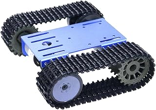 RELAND SUN TP101 Premium Robot Tracked Tank Car Chassis Starter Kit with DC Motor (Blue)