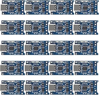 20pcs TP4056 Type-C USB 5V 1A 18650 Lithium Battery Charger Module Li-ion Charging Board TC4056A with Dual Protection Function