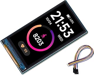 1.9inch LCD Display Module 170×320 Resolution Screen, 262K RGB Display Color SPI Interface ST7789V2 Driver, Compatible with Arduino/Raspberry Pi / STM32, etc