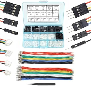 GH1.25 to Dupont 2.54 Pre-Crimped Cables and Connectors Kit Compatible with JST GH 1.25mm for Pixhawk Cube 6C 6X Pixhawk4 20cm Silicone Wire