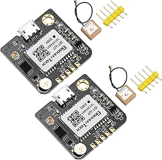 MakerFocus 2 Pack GT-U7 GPS Module Satellite Navigation Positioning GPS Receiver Drone Microcontroller Compatible with NEO-6M 51 Microcontroller STM32 Arduino UNO R3