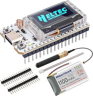 ESP32 LoRa V3 Module Board with 1100mAh Battery Set - with 863-928MHz Antenna and SX1262 LoRa V3 Devices for Meshtastic Arduino LoRawan IOT