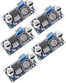 5 Pack LM2596 LM2596S DC-DC Step-Down Adjustable Voltage Regulator, Input 3.0-40V, Output 1.25-35V, Variable Buck Converter Power Supply Module