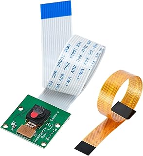 Podazz Zero W Camera 5MP with Adapter Cable for Pi Camera, Pi Model A/B/B+, Pi 2, Pi 3, 3B+, Pi 4B Ras Pi 4 with OV5647 Sensor Video Webcam