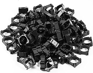 100Pcs 18650 Lithium Battery Holder Kit, Durable Plastic Cylindrical Cell Bracket, Spacer Stand for Secure DIY Battery Pack Assembly & Storage