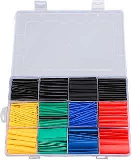 530PCS Heat Shrink Tubing Kit 2:1 Marine Grade Multi Color Assortment 8 Sizes for Wires Connections Prevention