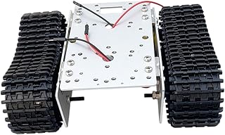 Tank Chassis Tracked Creative Thinking Abilities Smart Robot Car Chassis Kit Aluminum Alloy for Adults Research Projects Kids