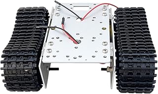 Amagogo Robot Tank Car Chassis Aluminum Alloy Maker Model Steam Education Smart Robot Car Chassis Kit Tracked for Adults Competitions