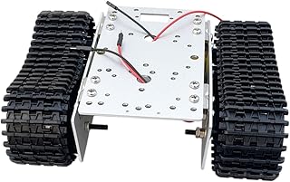 Tank Chassis Smart Robot Car Chassis Kit Shock Absorbing Manual Skills Aluminum Alloy Tracked for Hobbyists Research Projects
