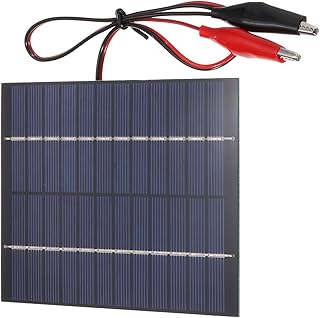 MECCANIXITY 2W Mini Solar Panels, 12V 0.17A Polycrystalline Solar Panel Trickle Chargers Solar Battery Charger