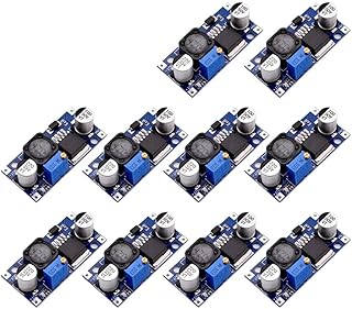 5/10pcs DC-DC LM2596 LM2596S-ADJ Step Down Buck Converter 3.2-40V to 1.25-35V Adjustable Power Supply Module Voltage Regulator(10PCS)