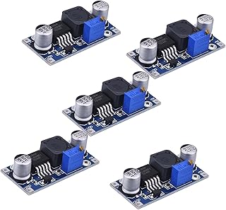 ​​KEAcvise 5-Pack XL6009 Boost Converter Module - DC-DC Step-Up Power Module 3-30V to 5-35V, 400KHz 4A Switching Frequency