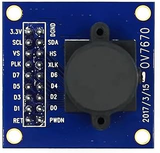 LESANGBAIHUODIAN OV7670 Camera Module OV7670 ModuleSupports VGA CIF Auto Exposure Control Display Active Size 640X480 Fit for Arduino(OV7670)