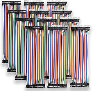 480-Piece 2.54mm Dupont Jumper Wire Kit, 20cm Male-to-Male, M-to-F, Female-to-Female for Arduino, Raspberry Pi, ESP32 Projects