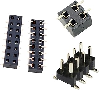 20pcs 2.54mm PH3.5 2x3P/5P/10P-40P Double Row Short Low Profile S/M/D Surface Mount Male Female PCB Pin Header outled Connector(SMT Pin B3.5,2x4P)