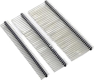 5pcs 2.54mm Pin Header Double Row Single Plastic 2X40P L8.5/9.5/11.4/13/15/21/25/30mm Straight Gold Board Spacer Male Berg(L35mm)