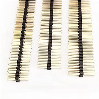 50pcs 2.54mm Double Row 2X40P L15/17/19/21mm PH2.5 PA=PC Plastic in Middle Breakaway Stack PCB Board Male Pin Header Connector(L17mm)