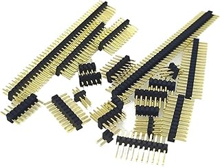 10pcs 1.0mm 1.27mm 2.0mm 2.54mm Pin Header Double Row Male 1/2~40P Breakaway PCB Board Connector Strip Pinheader 1 * 2/2P 4P 6-40p(1.0mm,2x10)