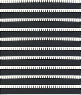 10PCS 1x40Pin 2.54mm Single Row Female + 10pcs 1x40 Male Pin Header Connector(10pcs 40P Female)