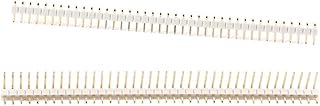 1-10Pc 2.54mm 1x40P 2x40P Single Double Row Straight Curved Needle Male Pin Header Connector outled 40PIN 90 Degrees Gold Plated(1x40 Curved White,1pcs)