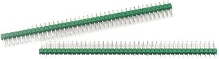 10PCS 40Pin 1x40 Single Row Male 2.54MM Breakable Pin Header Connector Strip Colorful Pin & Jumper Blocks(Green,1X40P Copper)