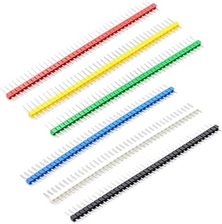 10PCS 1X40 Pin Single Row Male 2.54MM Pitch 11MM/15MM/17MM/21MM/25MM Long PIN Header Connector Strip 1X40pin 1 * 40 40P 40Pin(1x40P Circular Hole)