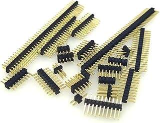 10PCS 1.0mm 1.27mm 2.0mm 2.54mm Pin Header Double Row Male 1/2~40P Breakaway PCB Board Connector Strip Pinheader 1 * 2/2P 4P 6-40p(2.54MM,2 X 3PIN)