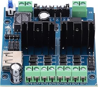 Cryfokt L298N Smart 4‑Channel Motor Driver Module for DC Motors, Reliable Control for Robotics Enthusiasts, PCB Material