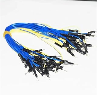 100pcs DIY Electronic Kit Breadboard Cable For 20cm 2.54mm Line Male Female Jumper Wire Cable 1P Connector(M-M dupont 100pcs)