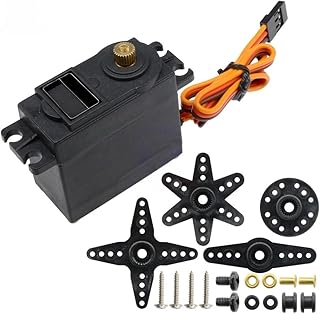 MG-996R Metal Gear Digital Servo Motor is Suitable for Remote Control Helicopters, Airplanes, Cars, Boats, Robots, Toys, and Drones.