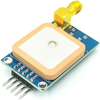 Compatible for NEO-7M GPS Module with SMA Antenna Interface, 3.3V/5V TTL for Arduino/STM32/C51, 51 MCU Code Included (Replaces NEO-6M)