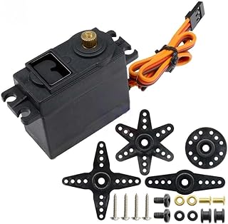 The MG-996R Metal Gear Digital servo Motor is Suitable for Remote-Controlled Helicopters, Airplanes, Cars, Boats, Robots, Toys, Drones, and More.