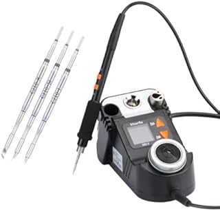 Soldering Iron Station Kit, 982 V Wide Voltage Machine with 3 Extra Iron Tips, LCD Digital Display, °C/ºF Conversion, Auto Sleep & Calibration Support, for Electronics Repair