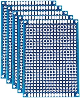 5PCS Protoboard 5x7cm Double Side Prototype PCB Board Blue 50x70mm Universal Printed Circuit Boards for Experimental PCB