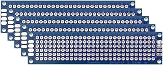 5/10PCS PCB Board Prototype Board Blue 2x8/3x7/4x6/5x7/7x9cm Double Sided Circuit Boards for DIY Soldering Project(2X 8 5PCs)