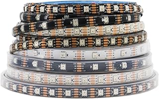 WS2812B WS2815 5050 Individually Addressable LED Strip WS2811 WS2812 30/60/144Leds/Pixels/m Smart Light DC5V/12V(White PCB,DC12V WS2815_2M 60 IP30)