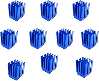 Aluminum Heatsink Radiator 3D Printer Parts Heat Sink TMC2209 A4988 DRV8825 Stepper Motor Driver Module(10PCS Blue Heat Sink)