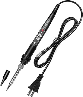Aoresac 80W Portable Soldering Iron Kit with Fast Heating, Adjustable Temperature and Safe Design for DIY Electronics Repair, Includes 12 PCS Accessories (US Plug 110V)