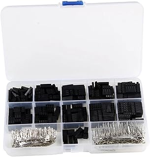 620PCS 2.54mm Connector Cable Jumper Wire 1-6 Pin Header Housing Kit Male Female Crimp Terminal Adaptor Assortment