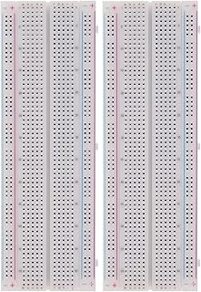 Breadboards Kit Include 830/400/170 Point Solderless Breadboards for Proto Shield Distribution Connecting Blocks(2pcs 830pin)