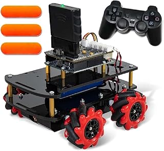 Four-Wheel Drive Intelligent Small car Chassis, Mecanum Wheel Tracking DIY kit, omnidirectional Four-Wheel Drive Robot Remote Control car