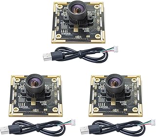 Pack of 3 OV9732 1MP Camera Modules 100 Degree View USB Interfaced Ideal for Automatic Dartboard Systems and More USB Camera Module