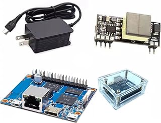 Banana Pi BPI-P2 Zero Single Board Computer with Case, Allwinner H3 Quad-Core Cortex-A7, 512MB DDR3, 8GB eMMC, PoE Support, Android Linux Compatible (Board +Maker+Power+ POE 9600)